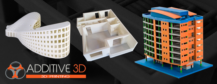 maqueta impresa en 3D arquitectura